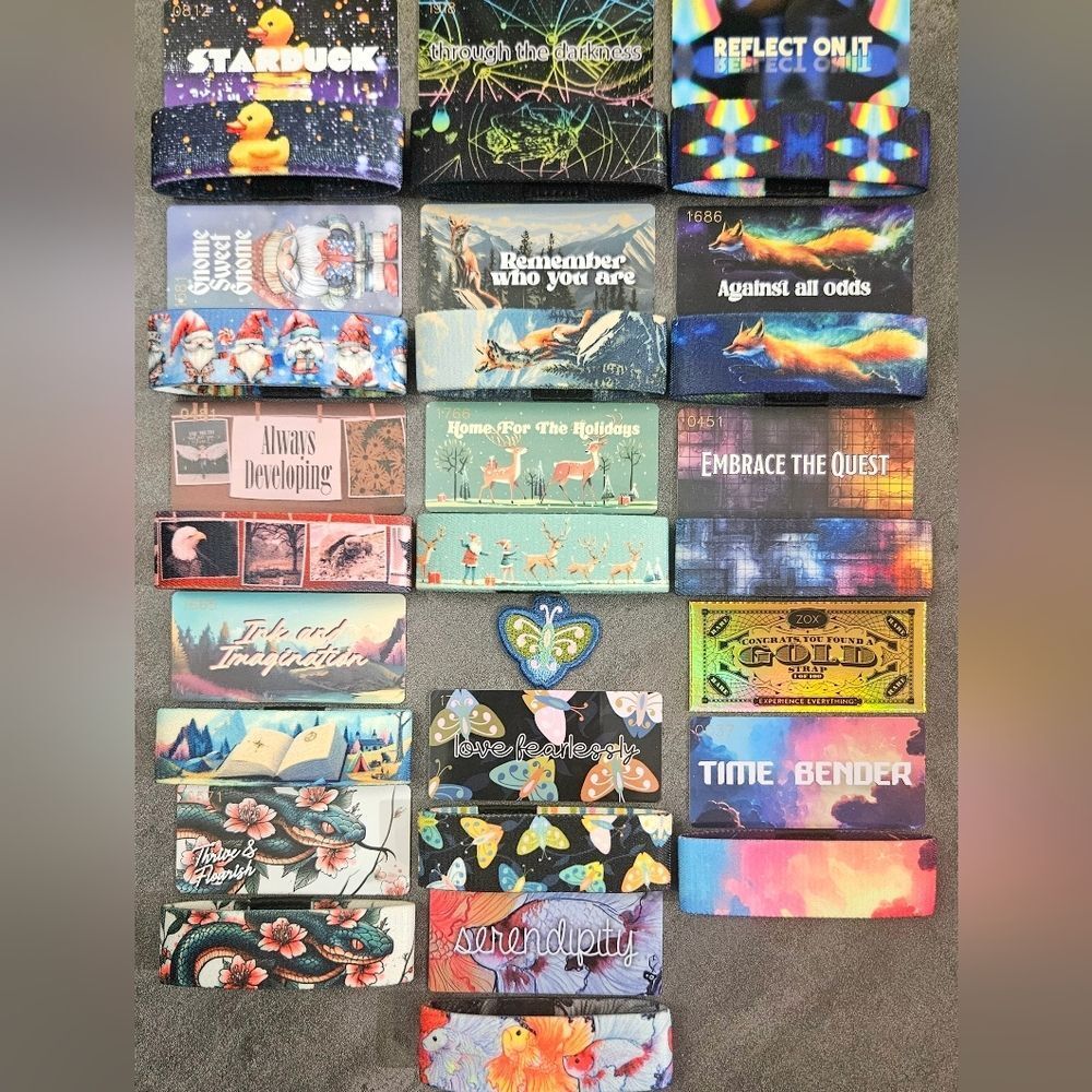 ZOX BUNDLE OF 10 NEW MEDIUM SOLD OUT WRISTBANDS